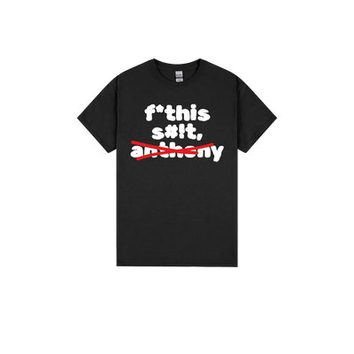 Black front flat lay