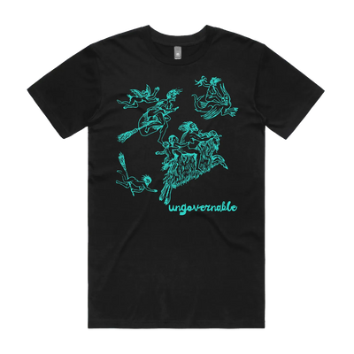 Black front flat lay