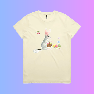 easter bilby - adult maple tee - extra colours SPECIAL ORDER closes 26 April