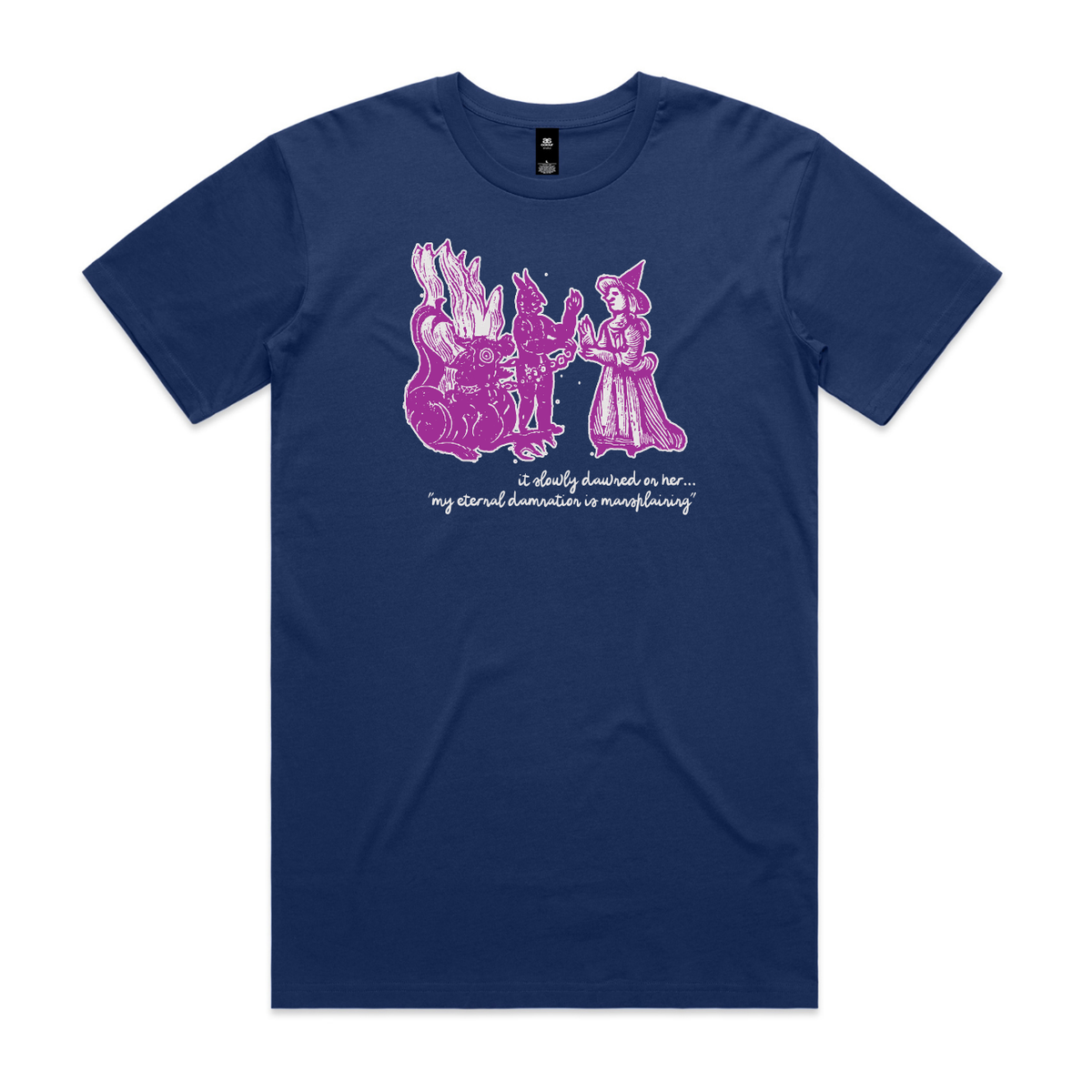 damnation | mansplaining feminist t-shirt