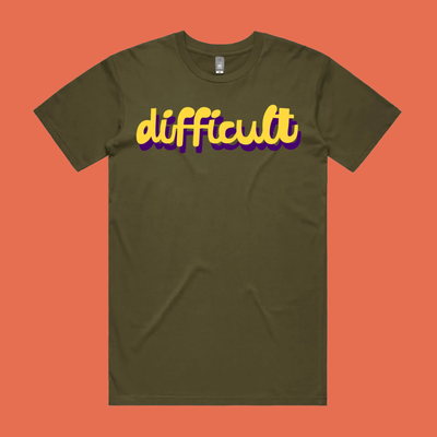 difficult tee - feminists speak up - AS Colour Staple