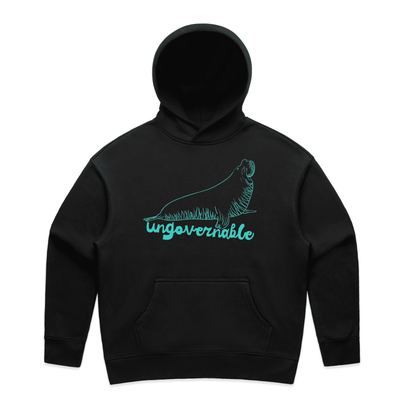 Neil the seal is ungovernable hoodie - women - black - fthis
