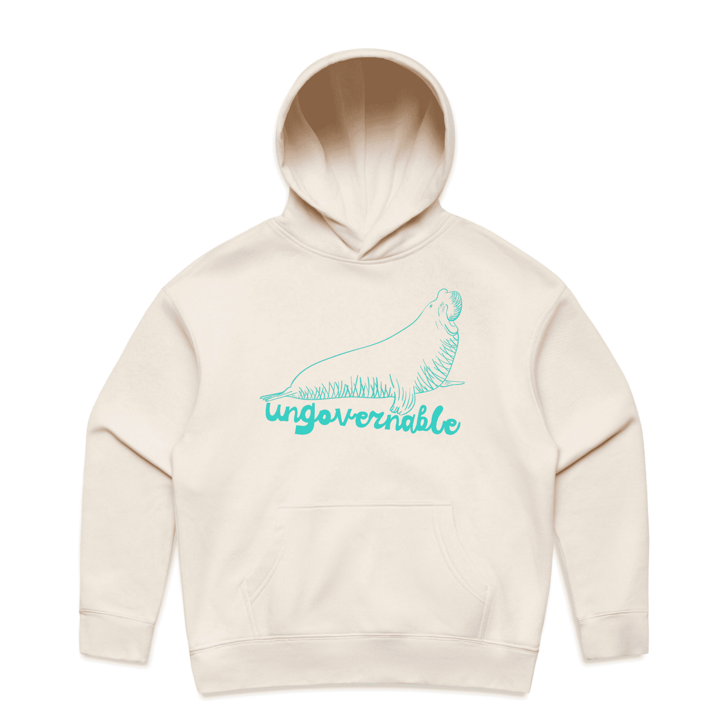 Neil the seal is ungovernable hoodie - women - natural - fthis
