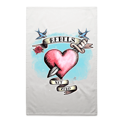 Rebel tea towel