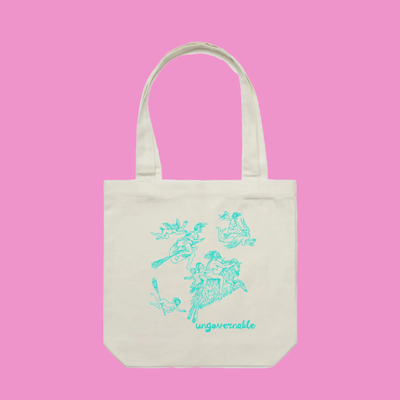 ungovernable tote | feminist International Women's Day graphic tote