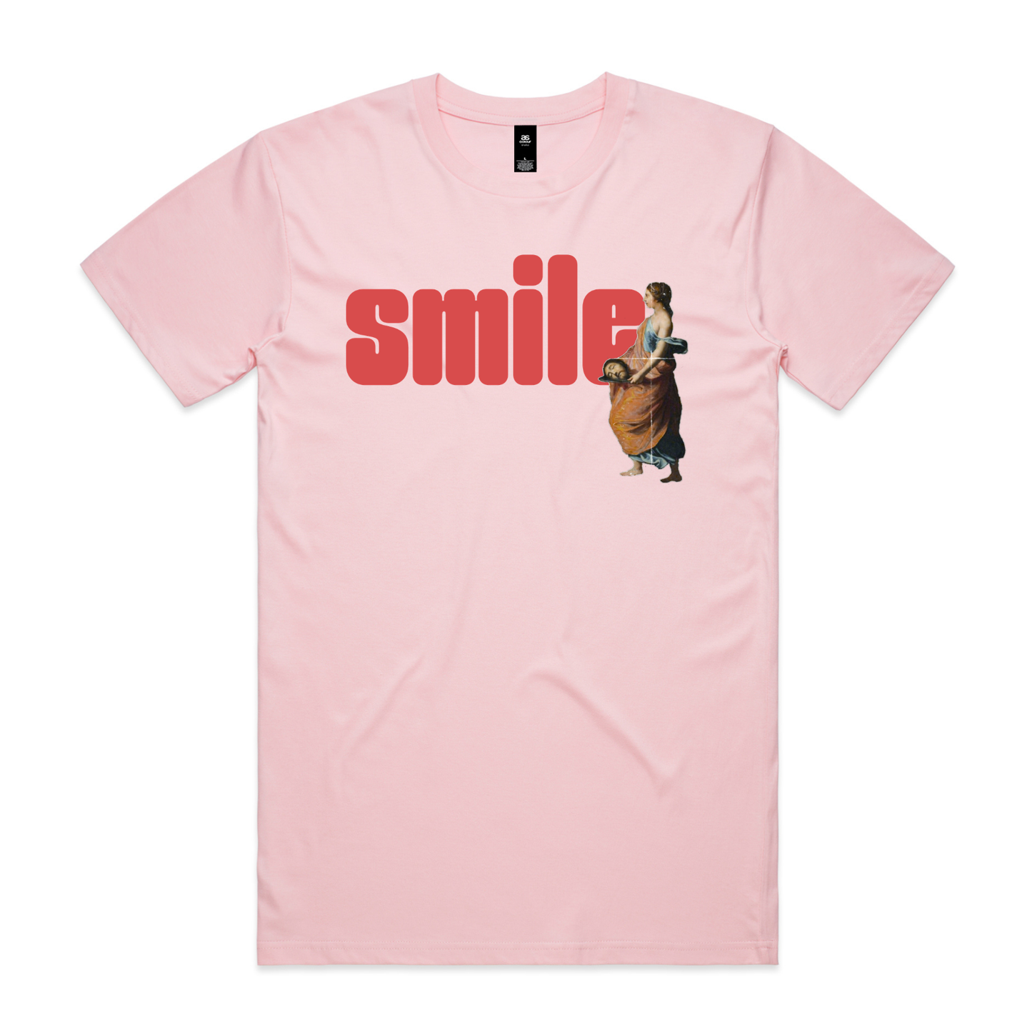 Smile feminist t-shirt in pink — fthis