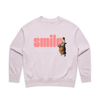 smile feminist women's crew sweatshirt in orchid — fthis