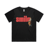 Smile feminist boxy t-shirt in black — fthis