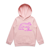 I must feed my cat vintage design kids hoodie in pink — fthis