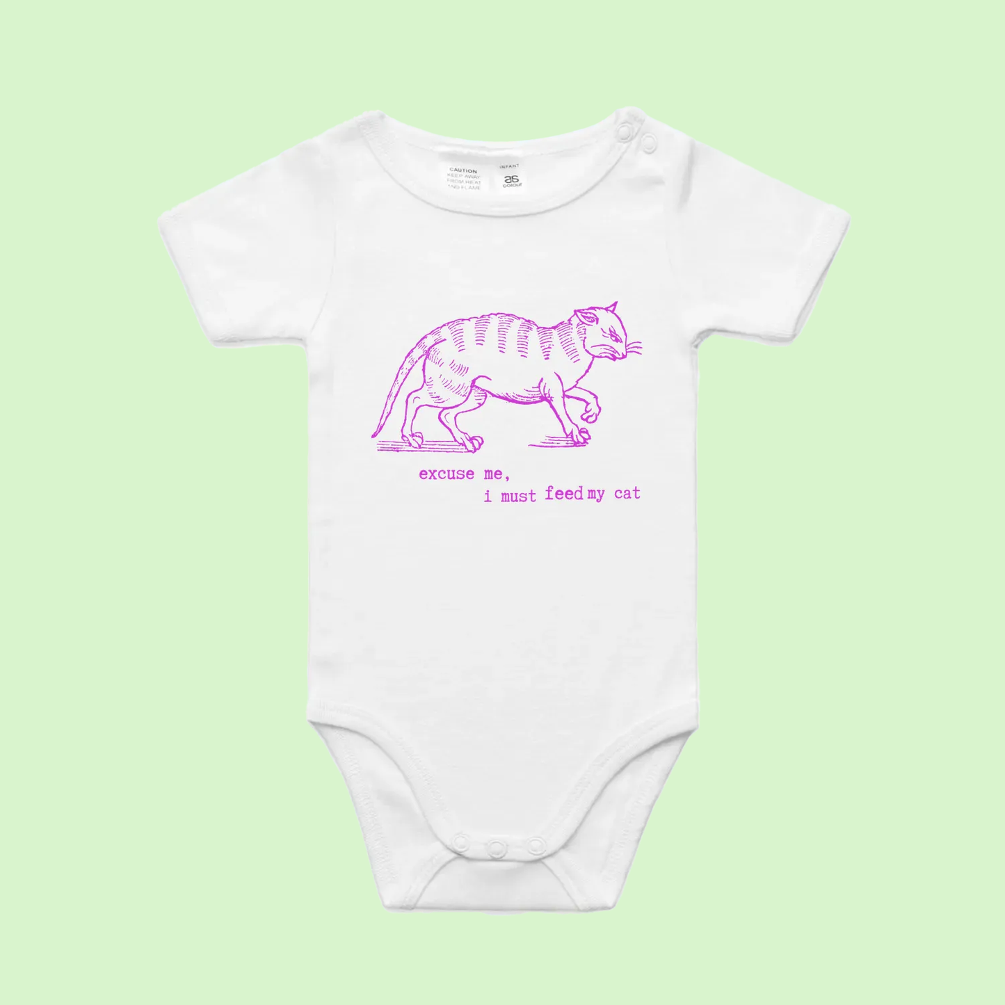 I must feed my cat - vintage tee - baby