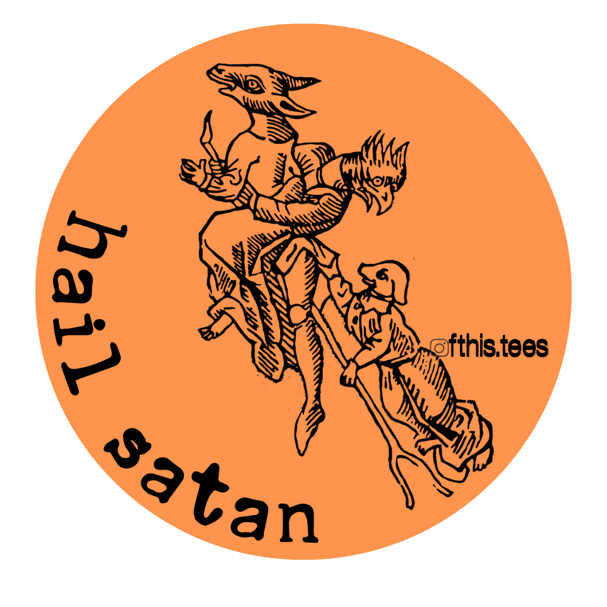 tiny acts of rebellion | misanthrope sticker pack