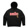 smile feminist women's hoodie in black — fthis