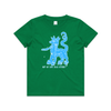 May my dog also attend witchy dog lover kids t-shirt in kelly green — fthis
