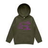 I must feed my cat vintage design kids hoodie in army — fthis