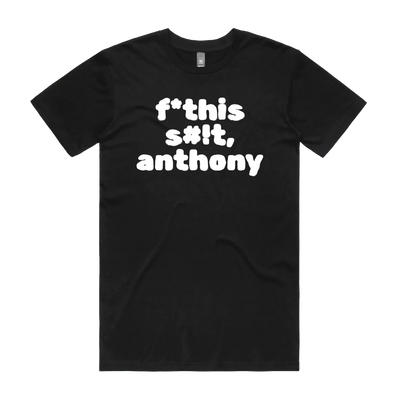 Black front flat lay