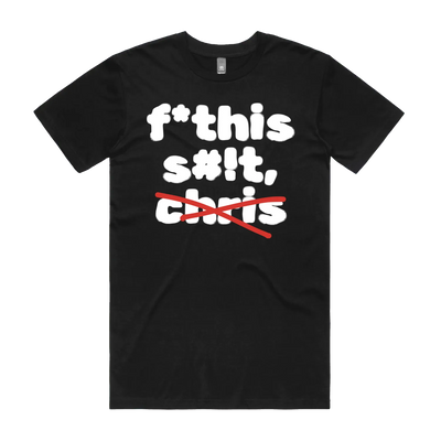 Black front flat lay