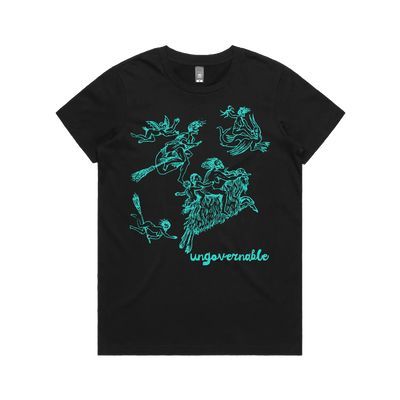 Black front flat lay