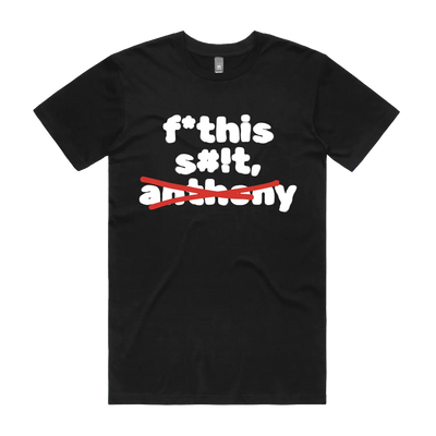 Black front flat lay