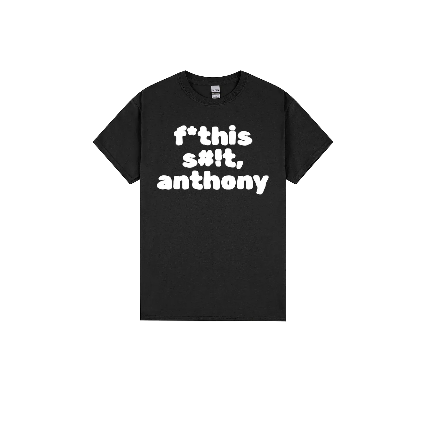 Black front flat lay