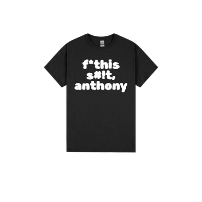 Black front flat lay