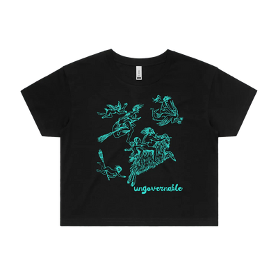 Black front flat lay