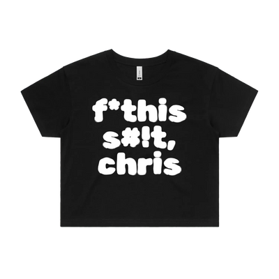 Black front flat lay