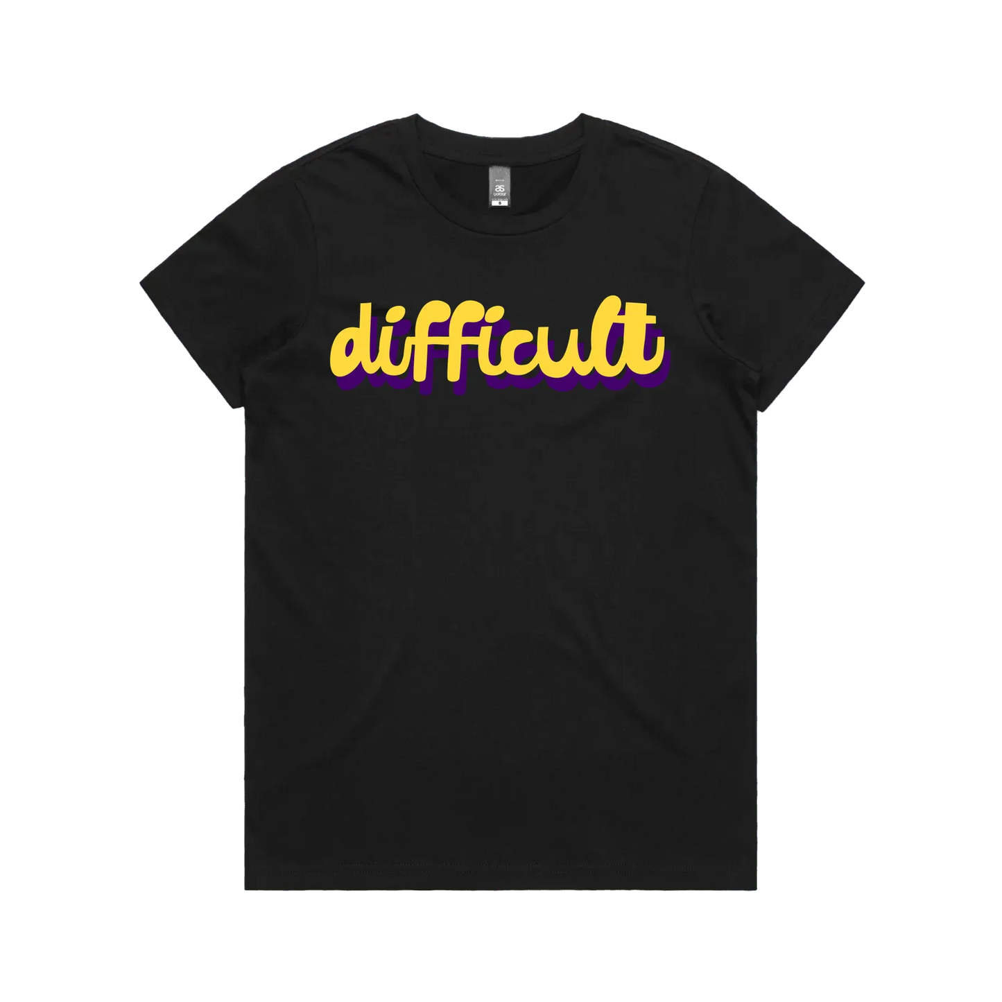 Black front flat lay