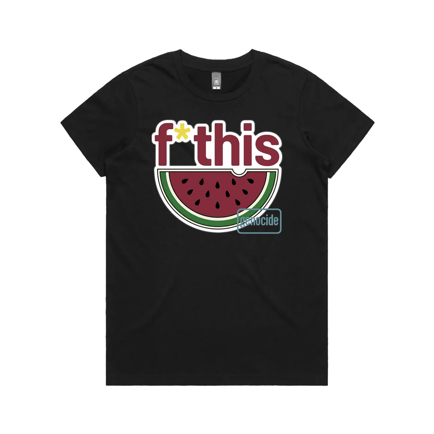 Black front flat lay