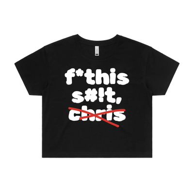 Black front flat lay