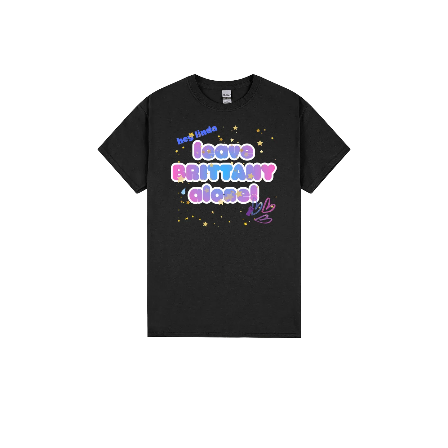 Black front flat lay