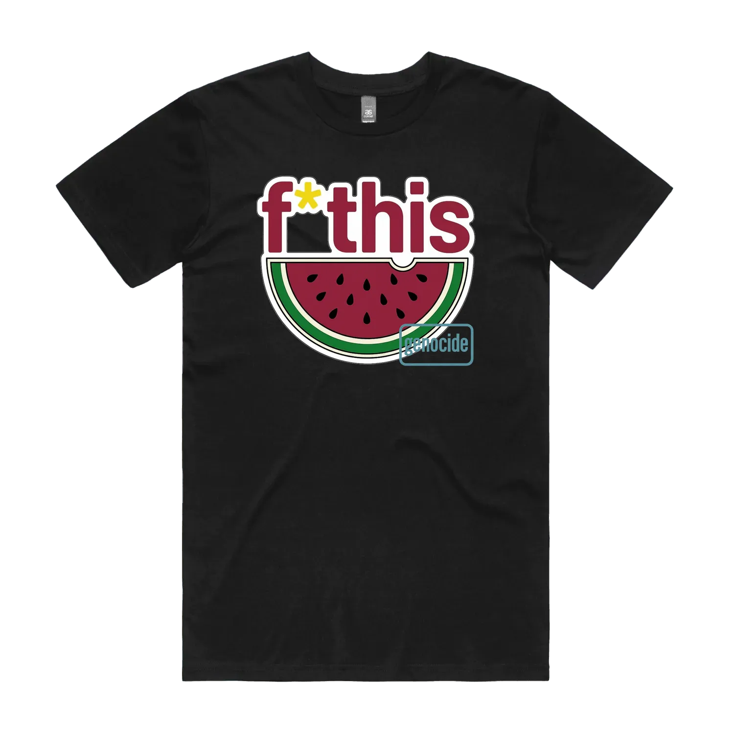 Black front flat lay