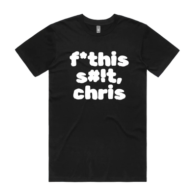 Black front flat lay