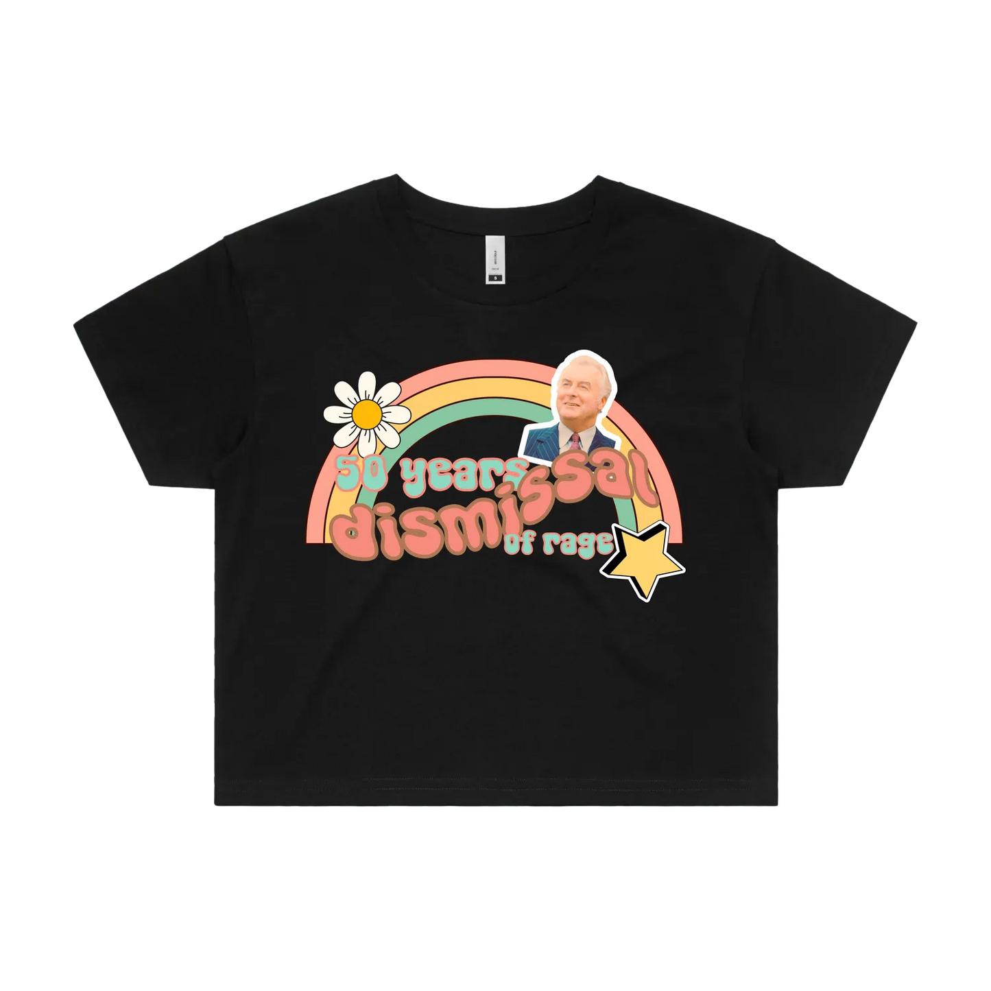 Black front flat lay