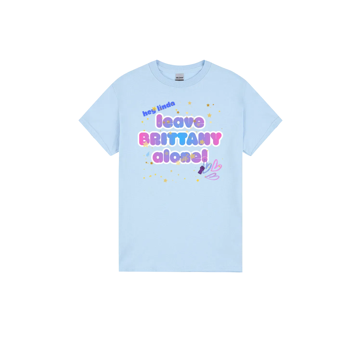 Light Blue front flat lay