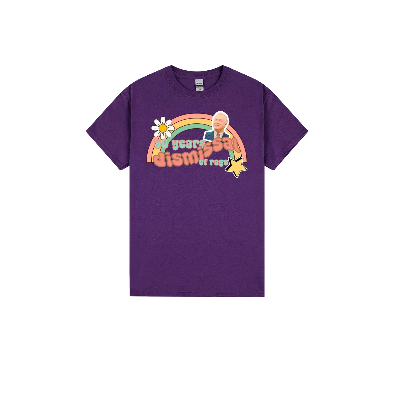 Purple front flat lay