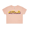 difficult | bold typography tee - feminists speak up