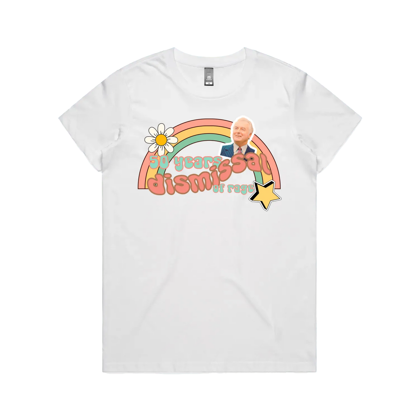 White front flat lay