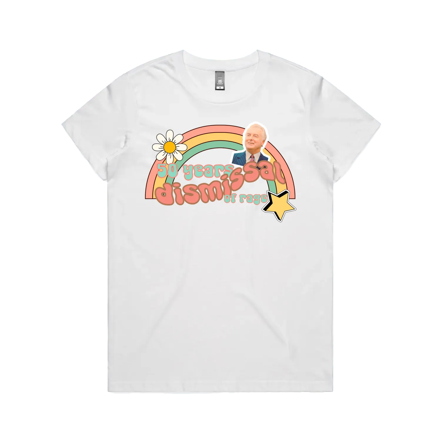 White front flat lay