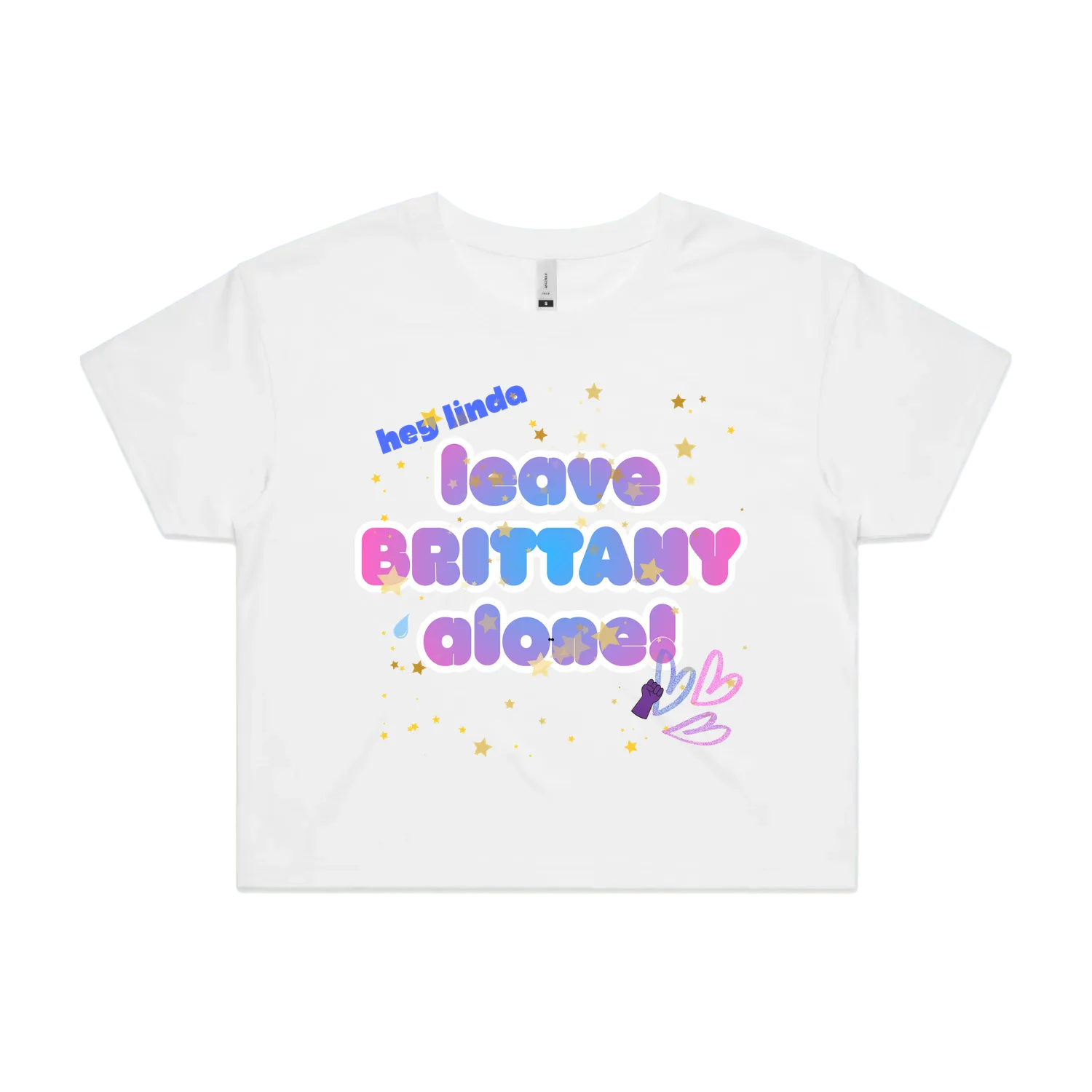 White front flat lay