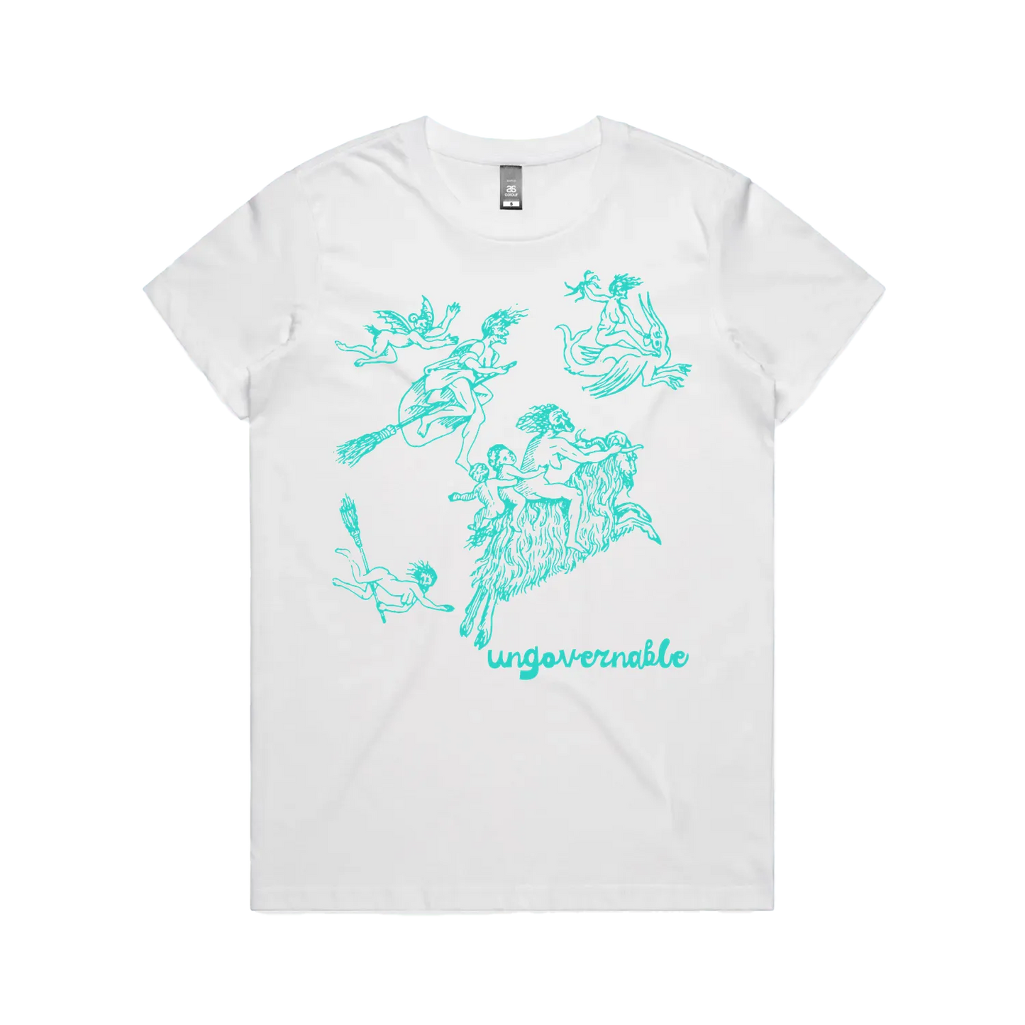 White front flat lay