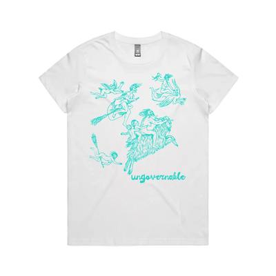 White front flat lay