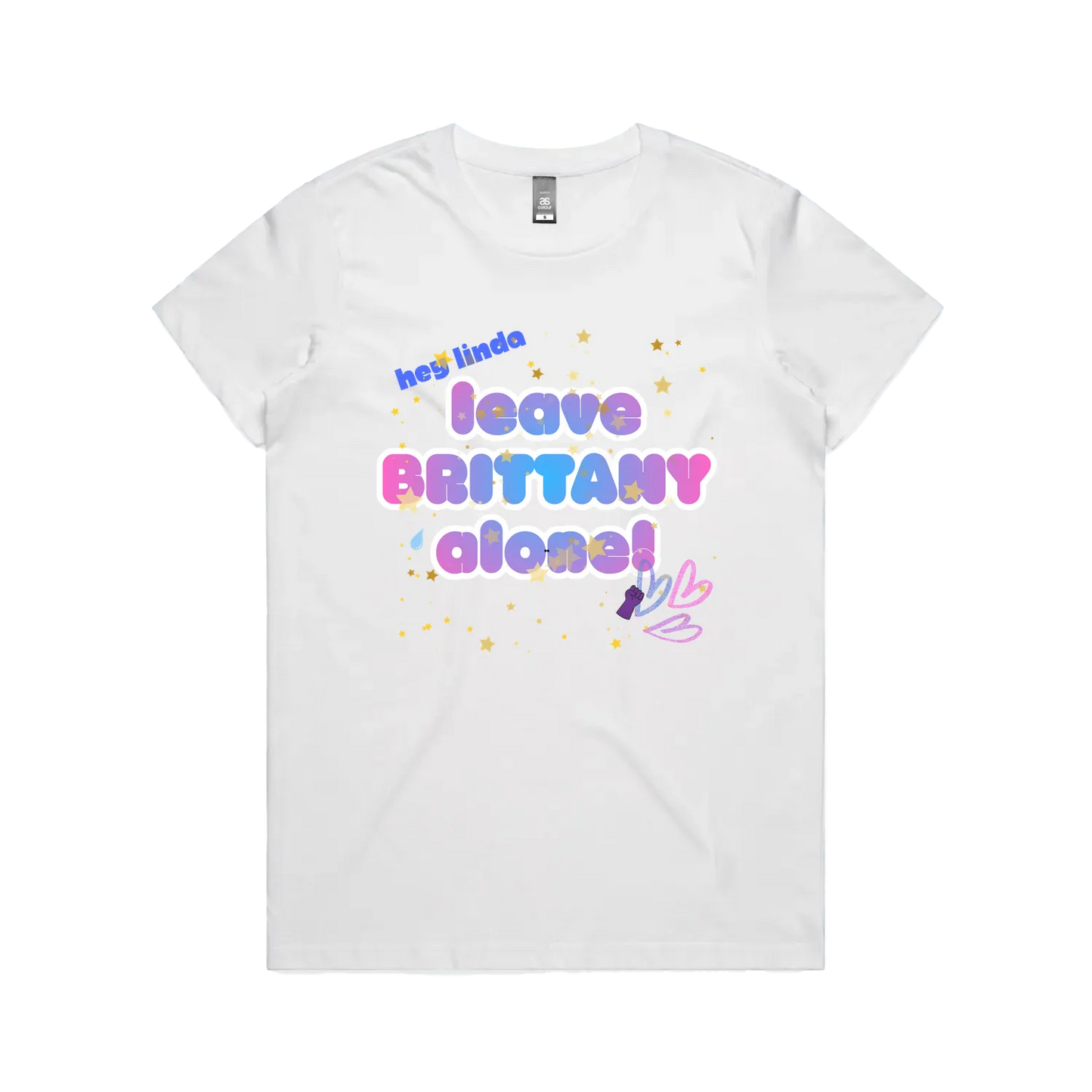 White front flat lay