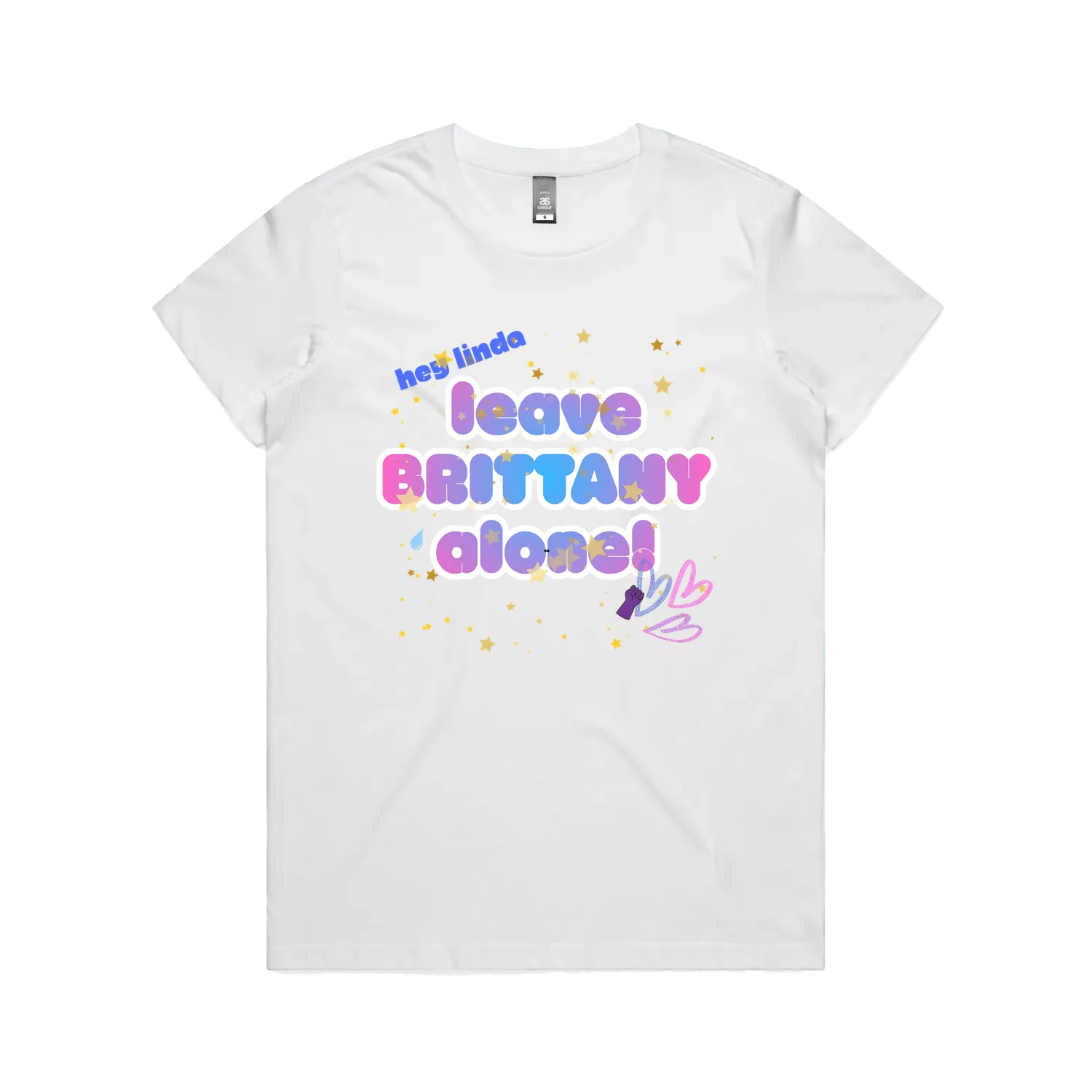 White front flat lay