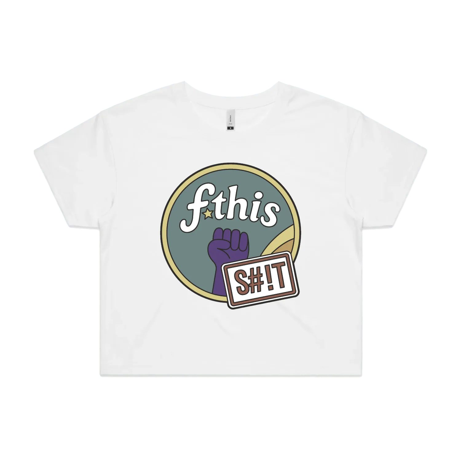 White front flat lay