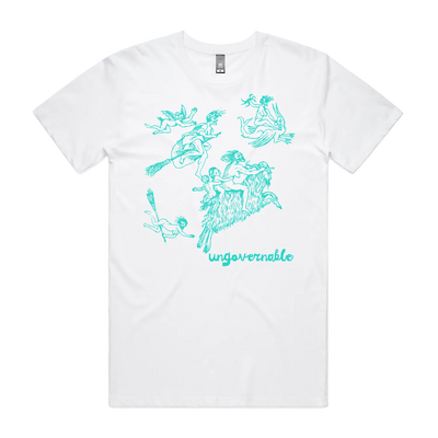 White front flat lay