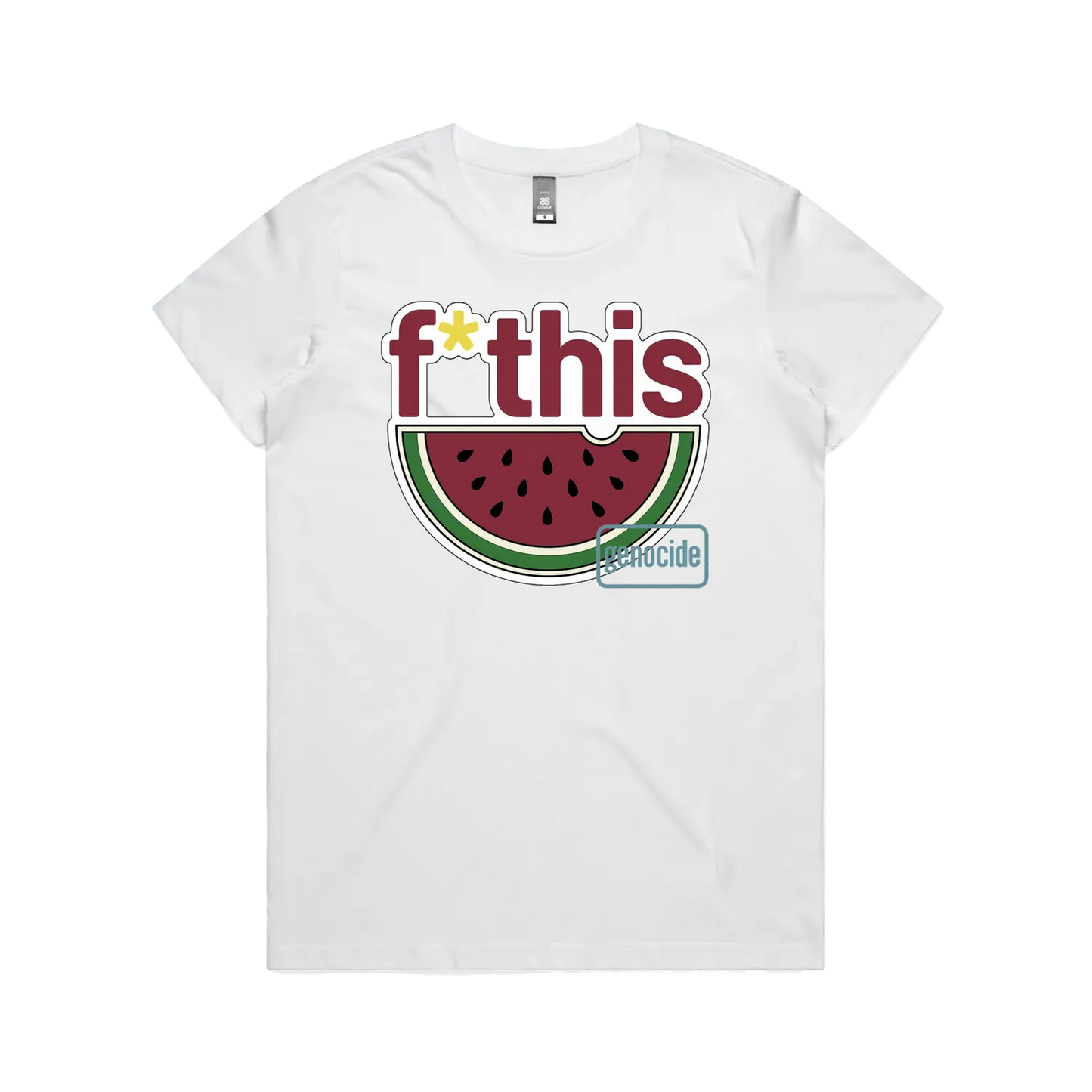 White front flat lay