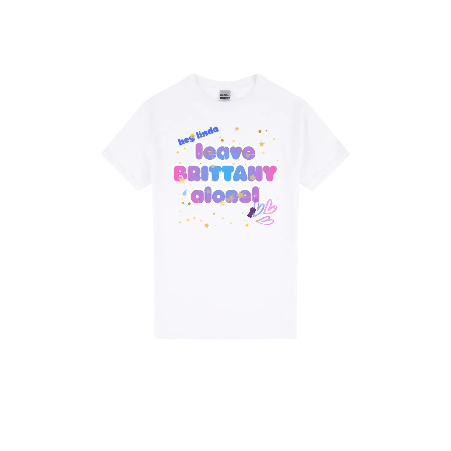 White front flat lay