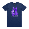 Still single and barren feminist t-shirt in cobalt, unisex — fthis