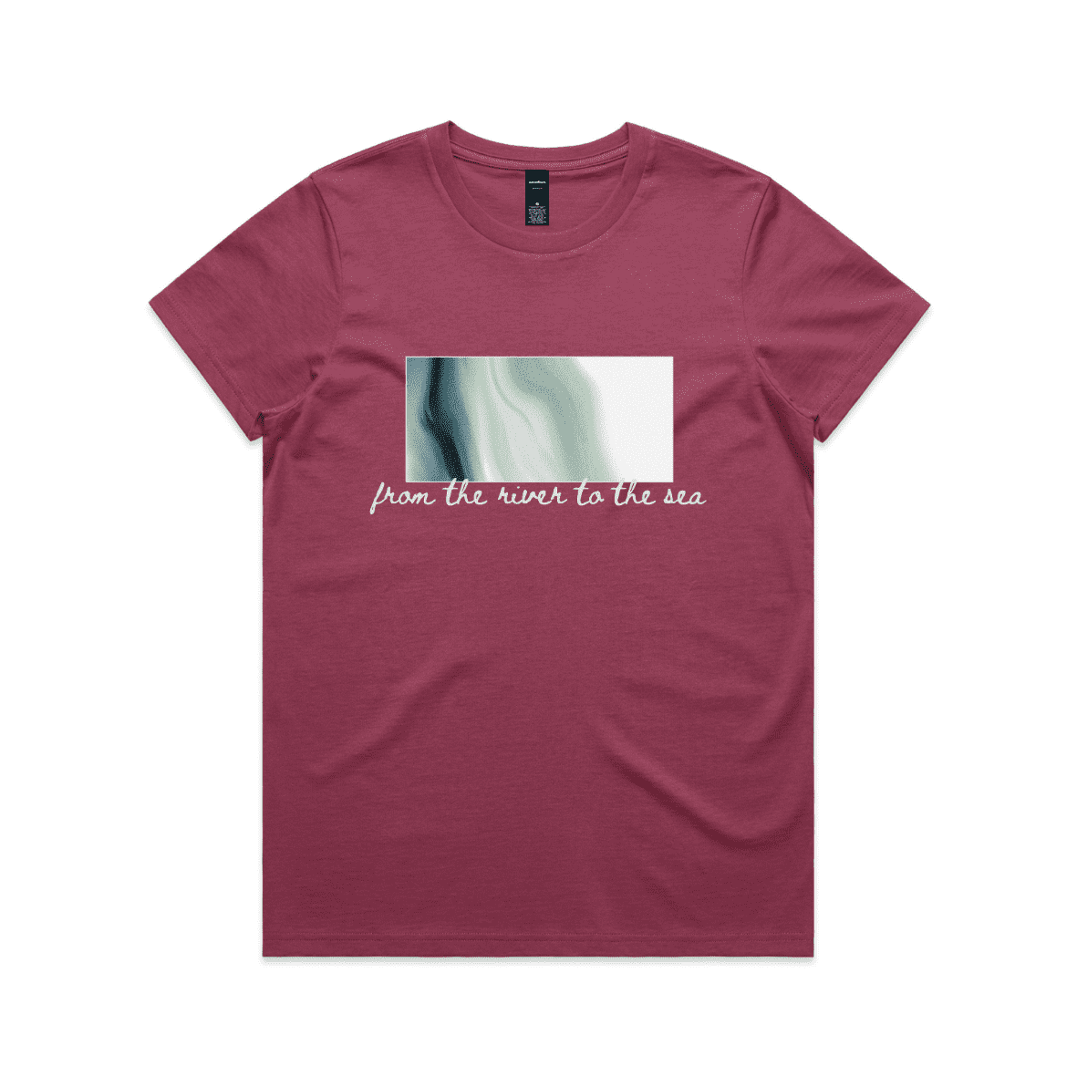 river to sea | protest tee - maple