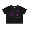 I must feed my cat | vintage design t-shirt - women's crop